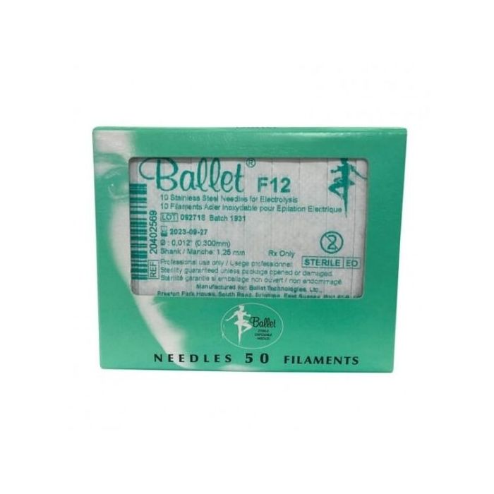Ballet F3 Stainless steel epileringsnåle, 50 stk.