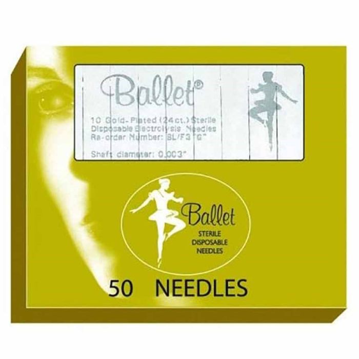 Ballet Guld F3 epileringsnål, 50 stk.