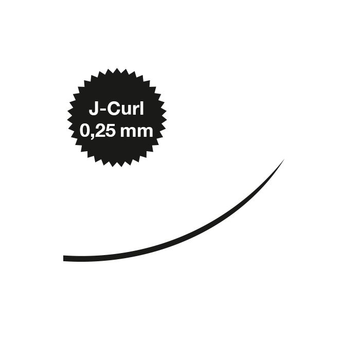 Captivating Lashes,  J - Curl 0,25 mm