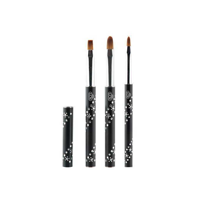 Black Premium Gel Brush, oval small  (NA1)